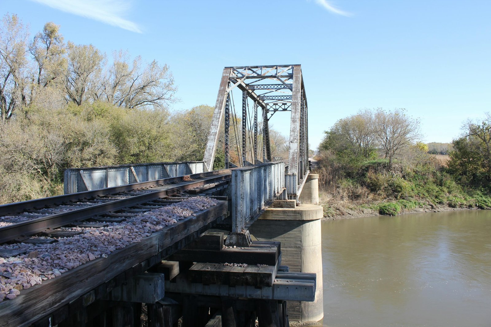 Looking east